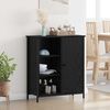 vidaXL Buffet Ch&ecirc;ne noir 70 x 30 x 80 cm Bois d'ing&eacute;nierie