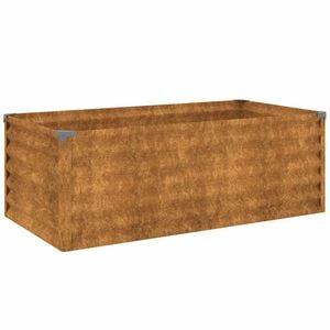 vidaXL Jardini&egrave;re sur&eacute;lev&eacute;e 100x50x36 cm Acier Corten