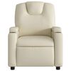 vidaXL Fauteuil inclinable en similicuir cr&egrave;me
