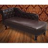 Canap&eacute; m&eacute;ridienne Chesterfield capitonn&eacute;