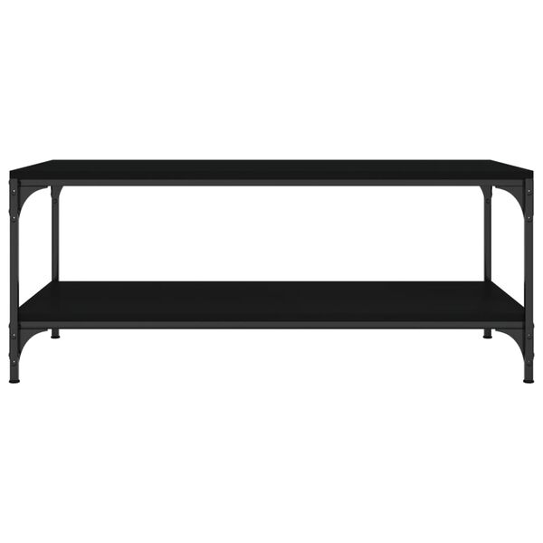 vidaXL Table basse Noir 100x50x40 cm Bois d'ingénierie