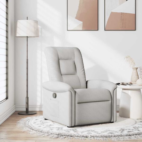vidaXL Fauteuil inclinable gris nuage tissu