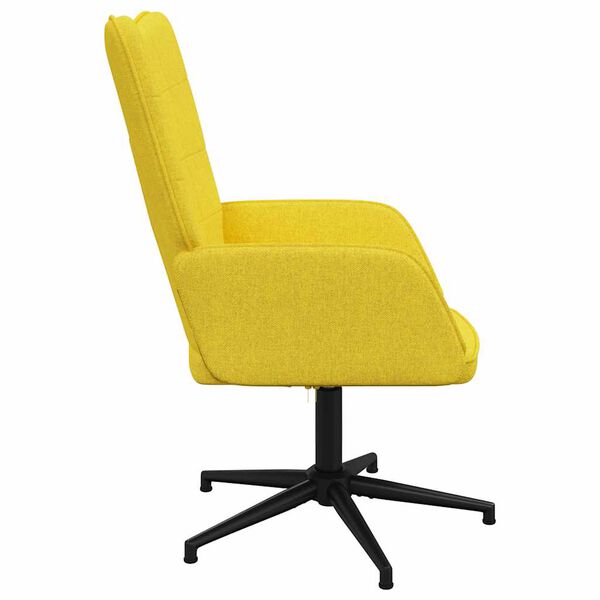 vidaXL Chaise de relaxation Jaune moutarde Tissu