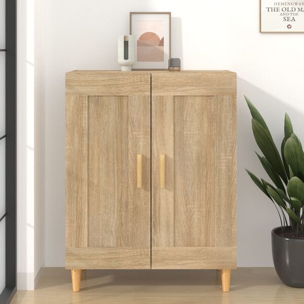 vidaXL Buffet Ch&ecirc;ne sonoma 69,5x34x90 cm Bois d'ing&eacute;nierie