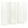 vidaXL Cloison de s&eacute;paration 6 panneaux Blanc 240x180 cm Acier