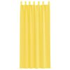 vidaXL Rideaux en voile avec passe-tringles 2 pcs jaune