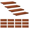 vidaXL Marches d'escalier 16 pi&egrave;ces 80 x 30 x 2 cm Marron
