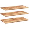 vidaXL &Eacute;tag&egrave;res flottantes 3 pcs 100x40x2 cm acacia massif &agrave; l'huile