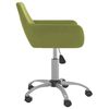vidaXL Chaises pivotantes &agrave; manger lot de 2 vert clair velours