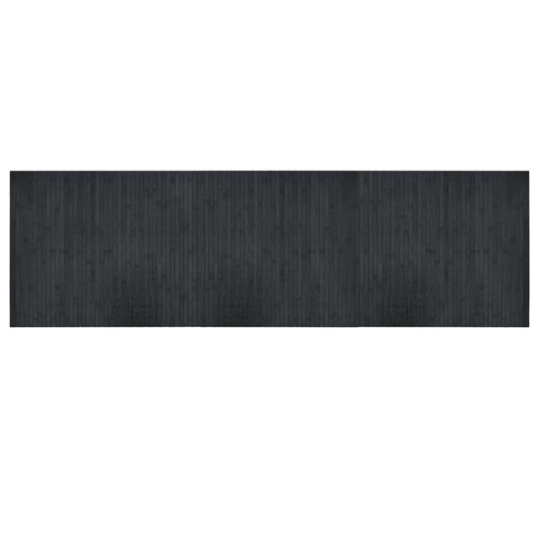 vidaXL Tapis rectangulaire gris 60x200 cm bambou