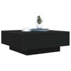vidaXL Table basse Ch&ecirc;ne noir 80 x 80 x 31 cm Bois d'ing&eacute;nierie