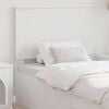 vidaXL T&ecirc;te de lit avec t&ecirc;te de lit Blanc 75 cm Bois d'ing&eacute;nierie