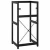 vidaXL Cadre de lavabo de salle de bain Noir 40x38x83 cm Fer