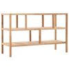 vidaXL &Eacute;tag&egrave;re de salle de bain Bois de noyer massif 100x40x65 cm