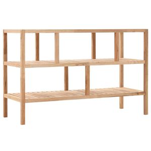 vidaXL &Eacute;tag&egrave;re de salle de bain Bois de noyer massif 100x40x65 cm