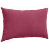 vidaXL Coussins de canapé 2 pcs Rouge bordeaux 50 x 30 cm