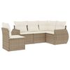 vidaXL Salon de jardin avec coussins 5 pcs beige r&eacute;sine tress&eacute;e