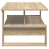 vidaXL Table basse Ch&ecirc;ne Sonoma 90 x 50 x 40 cm Bois d'ing&eacute;nierie