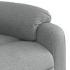 vidaXL Fauteuil de massage inclinable Gris clair Tissu