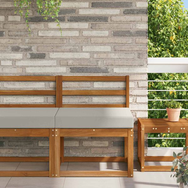 vidaXL Coussin de canap&eacute; d'ext&eacute;rieur Gris 60 x 60 x 8 cm Polyester