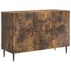 vidaXL Buffet Ch&ecirc;ne fum&eacute; 89 x 34,5 x 60 cm Bois d'ing&eacute;nierie