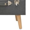 vidaXL Tabourets de rangement lot de 3 Gris fonc&eacute; Tissu