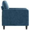 vidaXL Fauteuil Bleu 60 cm Velours