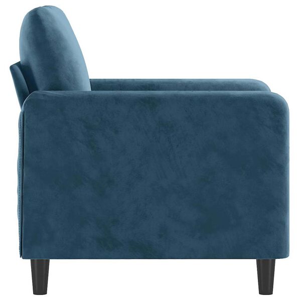 vidaXL Fauteuil Bleu 60 cm Velours