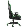 vidaXL Chaise de jeu pivotante avec repose-pied Vert PVC