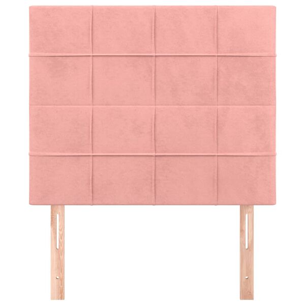 vidaXL T&ecirc;te de lit Rose 90x5x118/128 cm Velours