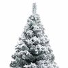vidaXL Sapin de Noël artificiel Blanc 150 cm PVC, Acier et Plastique