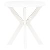 vidaXL Table de bistro Blanc &Oslash;70 cm Plastique