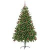 vidaXL Sapin de Noël avec 300 LED avec support Vert 180 cm PE