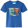 vidaXL T-shirt enfants m&eacute;lange bleu fonc&eacute; 140
