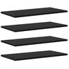 vidaXL &Eacute;tag&egrave;re &agrave; livres 4 pcs Noir 60 x 30 x 1,5 cm Bois d'ing&eacute;nierie