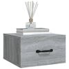 vidaXL Table de chevet murale Sonoma gris 35x35x20 cm