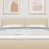 vidaXL T&ecirc;te de lit Cr&egrave;me 160 cm tissu