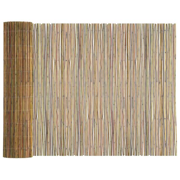 vidaXL Cl&ocirc;ture en bambou Naturel 400 x 125 cm Bambou