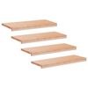 vidaXL Marches d'escalier 4 pi&egrave;ces 80 x 25 x 2 cm Naturel