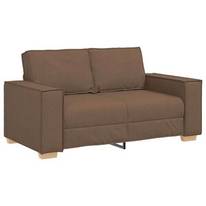 vidaXL Canap&eacute; 2 places Marron 160x78x84 cm Tissu