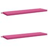 vidaXL Coussins de banc 2 pi&egrave;ces SOEST 2 pc 100 % polyester Rose