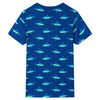 T-shirt pour enfants bleu fonc&eacute; 104