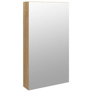 vidaXL Armoire &agrave; bijoux avec miroir et &eacute;clairage LED mural