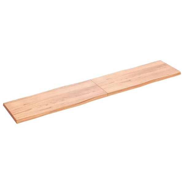 vidaXL Dessus de table bois massif trait&eacute; bordure assortie