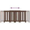 vidaXL Cache-radiateur ch&ecirc;ne marron 205x21,5x83,5 cm bois d'ing&eacute;nierie
