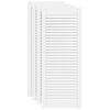 vidaXL Portes d'armoire &agrave; persiennes 4pcs blanc 99,3x39,4cm pin massif
