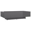 vidaXL Table basse gris brillant 115x60x31 cm bois d'ing&eacute;nierie