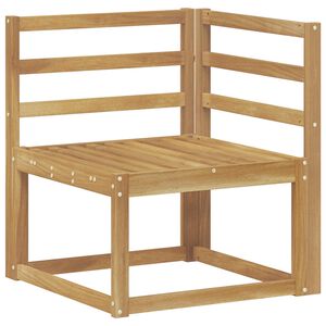 vidaXL Canap&eacute; d'angle ext&eacute;rieur Bois d'Acacia Massif Blanc