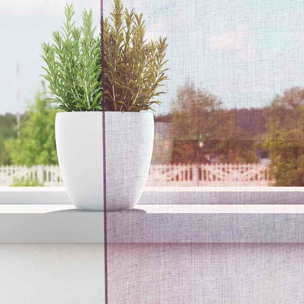 vidaXL Rideaux en voile avec boucles 2 pcs violet 140x260 cm