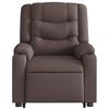 vidaXL Fauteuil inclinable marron fonc&eacute; tissu